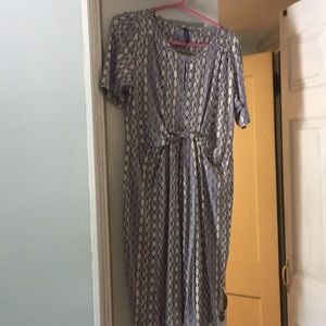 Maternity Seraphine blue paisley dress